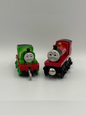 RARE Vintage Thomas the Train & Friends Percy + Celebration James Toy Lot Cars